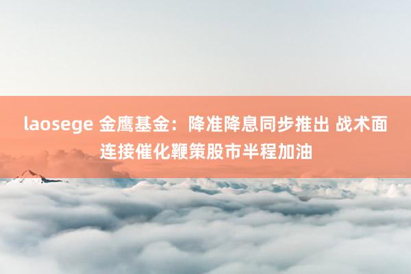 laosege 金鹰基金：降准降息同步推出 战术面连接催化鞭策股市半程加油