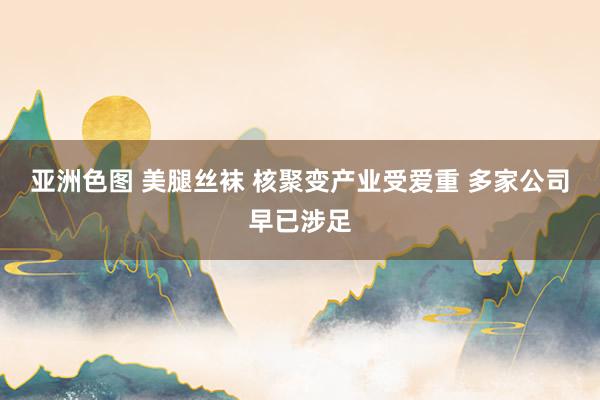 亚洲色图 美腿丝袜 核聚变产业受爱重 多家公司早已涉足