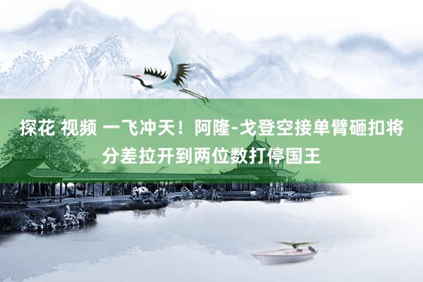 探花 视频 一飞冲天！阿隆-戈登空接单臂砸扣将分差拉开到两位数打停国王