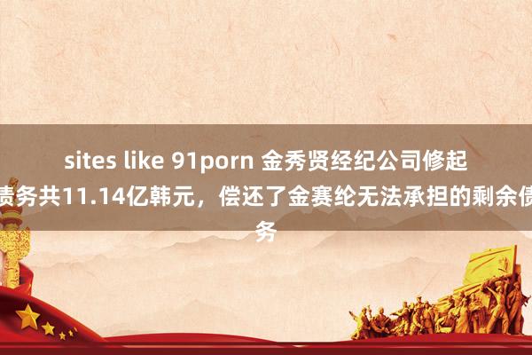 sites like 91porn 金秀贤经纪公司修起：债务共11.14亿韩元，偿还了金赛纶无法承担的剩余债务