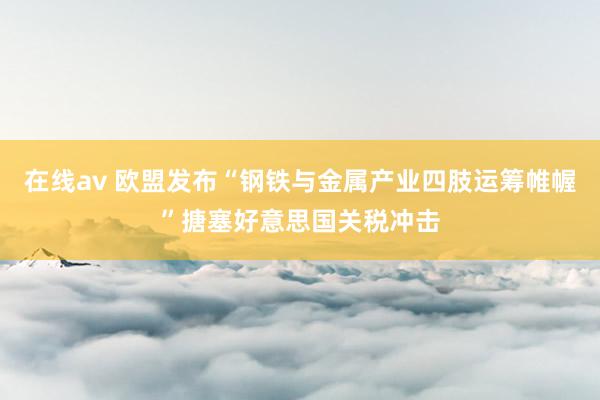 在线av 欧盟发布“钢铁与金属产业四肢运筹帷幄”搪塞好意思国关税冲击
