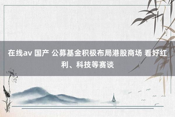 在线av 国产 公募基金积极布局港股商场 看好红利、科技等赛谈