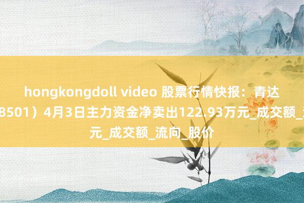 hongkongdoll video 股票行情快报：青达环保（688501）4月3日主力资金净卖出122.93万元_成交额_流向_股价