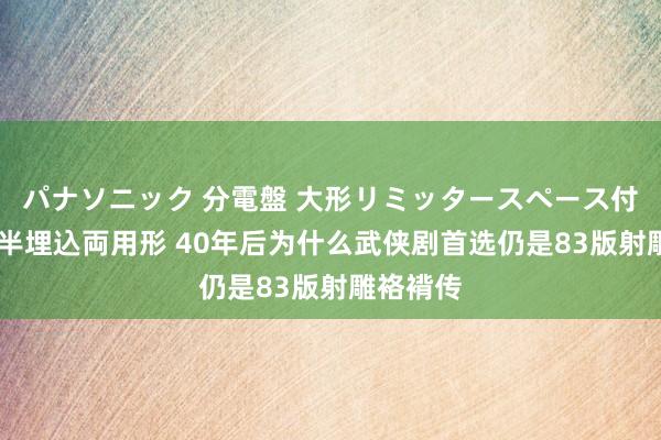 パナソニック 分電盤 大形リミッタースペース付 露出・半埋込両用形 40年后为什么武侠剧首选仍是83版射雕袼褙传